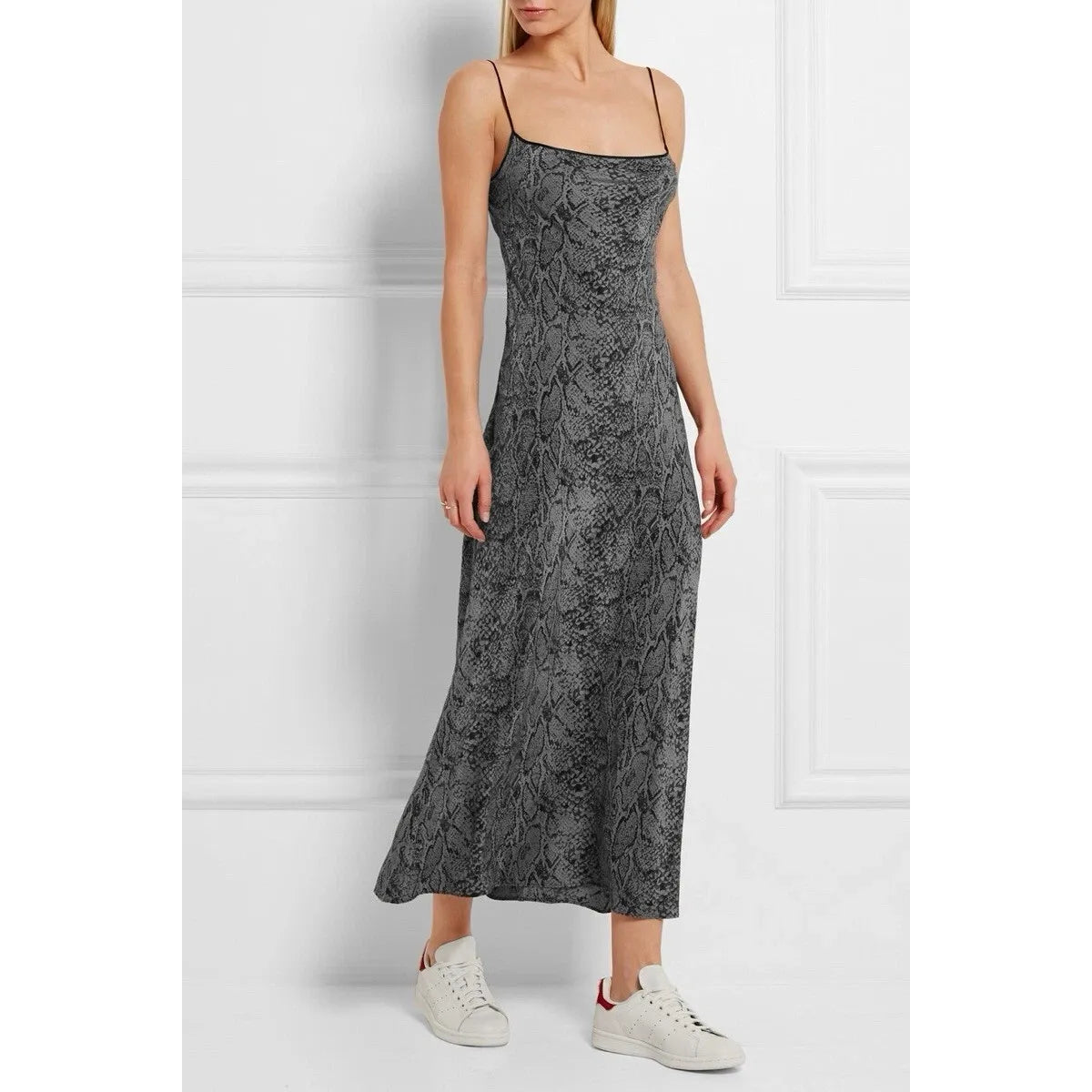 Kate Moss X Equipment Jessa Slip Dress in Snake Print