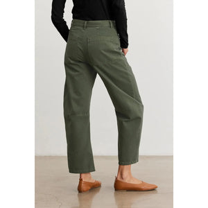 Velvet by Graham and Spencer Brylie Sanded Twill Utility Pant in Cypress