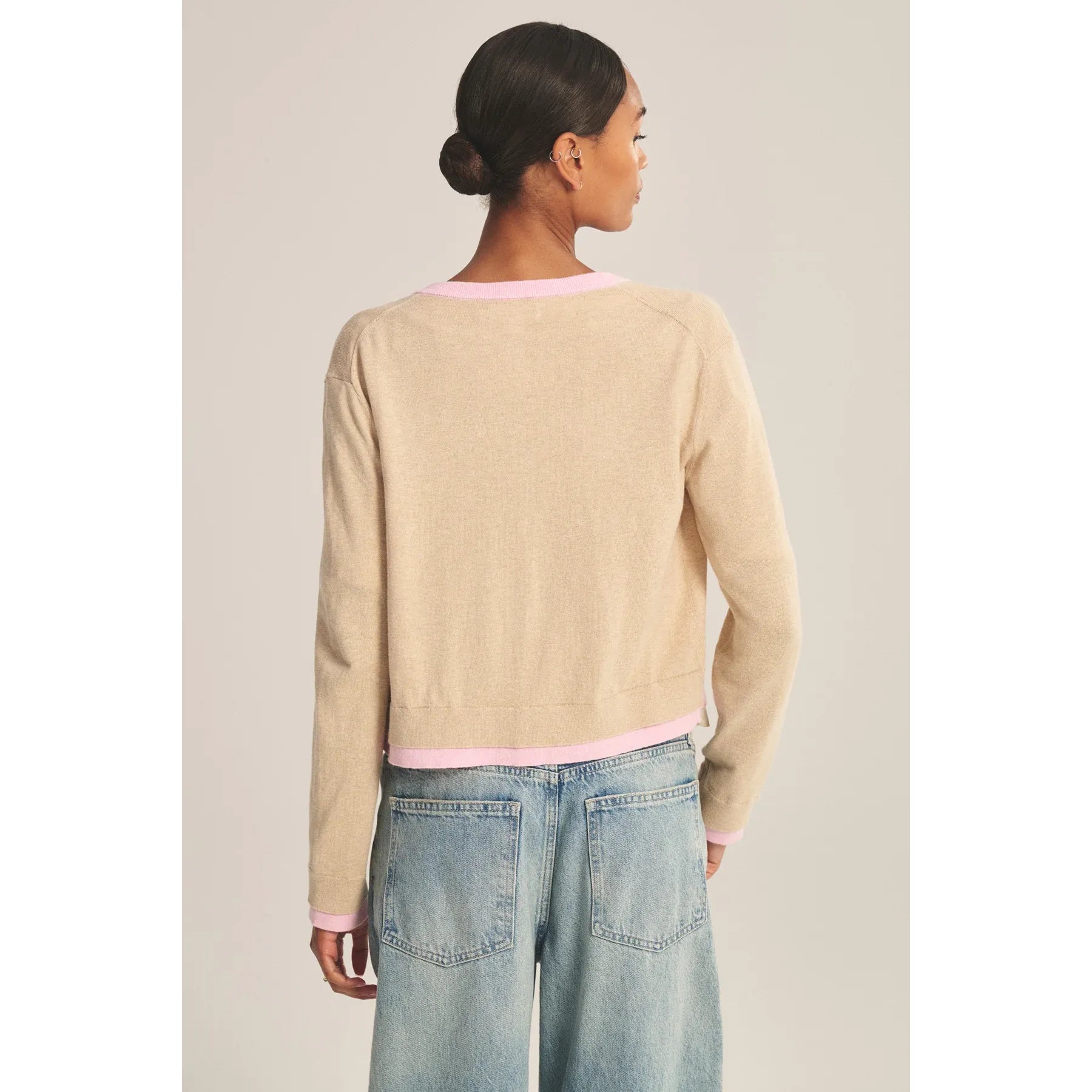Velvet by Graham & Spencer Saylor Cardigan in Sesame