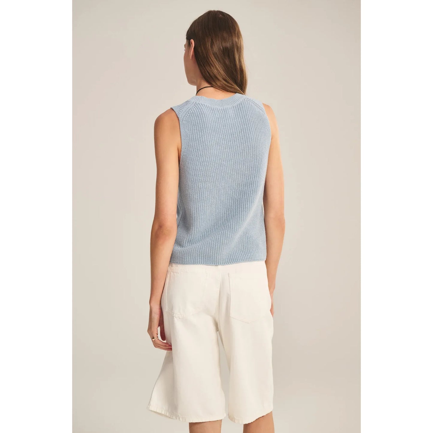 Velvet by Graham & Spencer Seretta Tank Sweater in Stream
