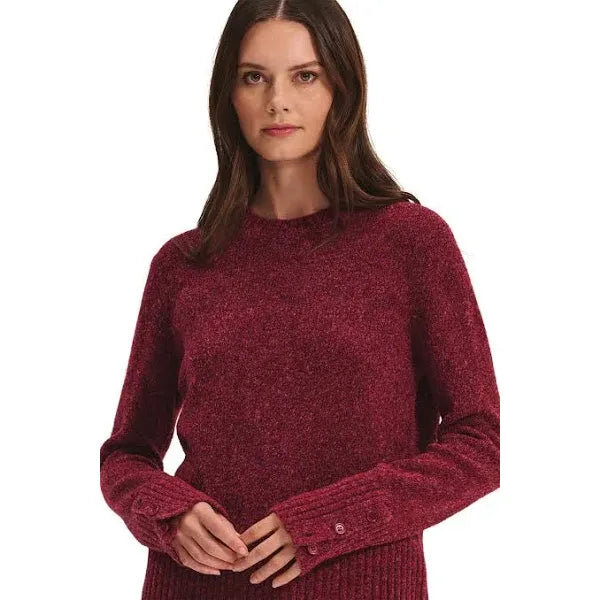 Velvet by Graham & Spencer Maisie Sweater in Mulberry