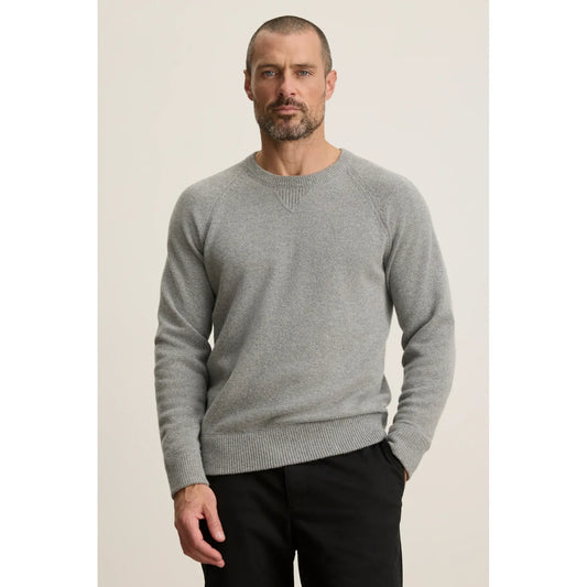Velvetmen Cortez Sweater in Heather Grey