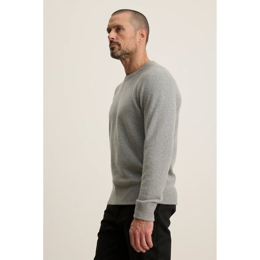 Velvetmen Cortez Sweater in Heather Grey