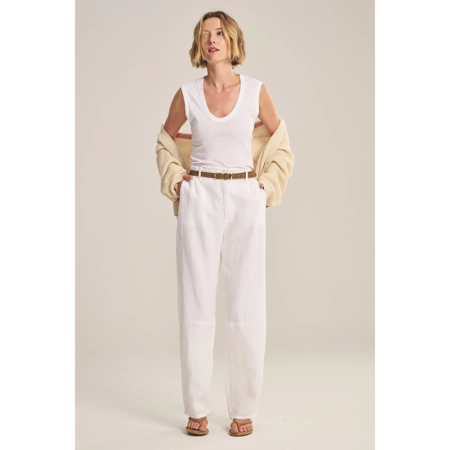 Velvet by Graham & Spencer Taylor Pant in White