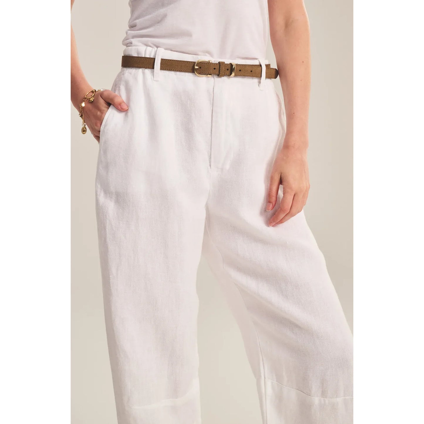 Velvet by Graham & Spencer Taylor Pant in White