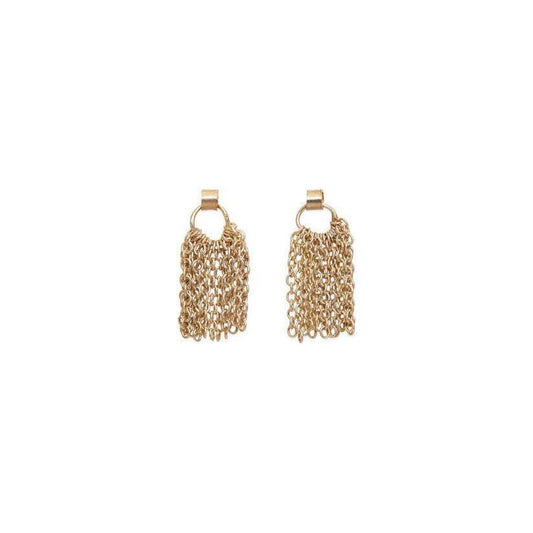 Sarah Macfadden The Short Tassel Earrings in 14k Gold