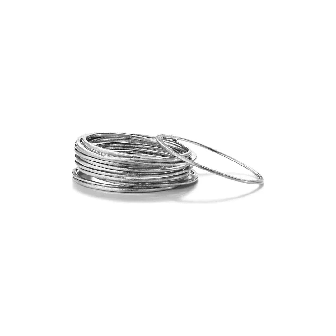 Sarah Macfadden Stacking Ring Set in Sterling Silver