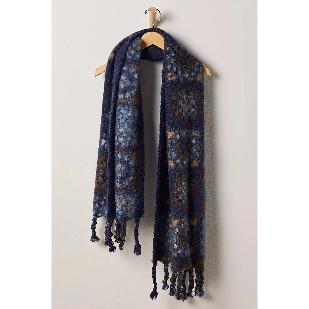 Free People Kaleidiscope Blanket Scarf in Midnight