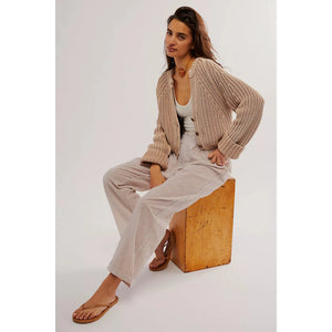 Free People Sweet Nothing Cardi In Sandcastle