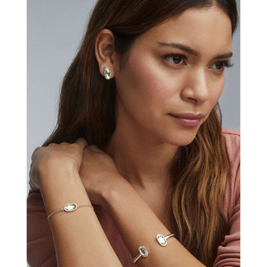 Kendra Scott Elton Cuff Bracelet in Gold Dichroic Glass