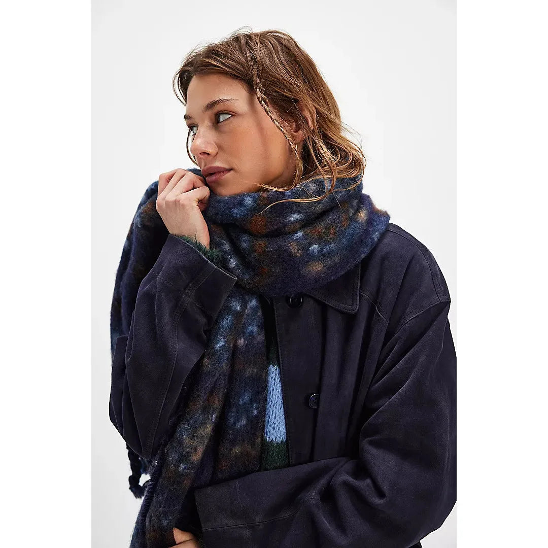 Free People Kaleidiscope Blanket Scarf in Midnight