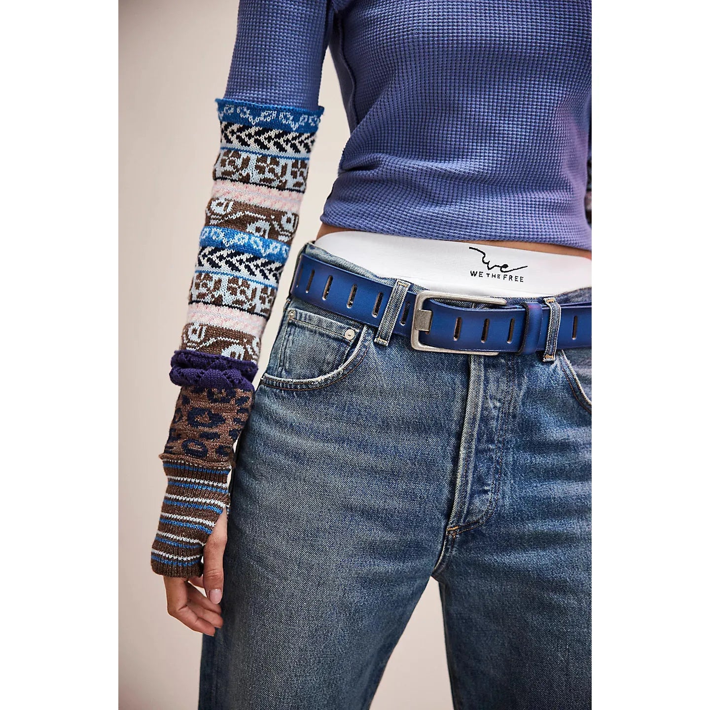 Free People We The Free All In Cuff in Indigo Combo