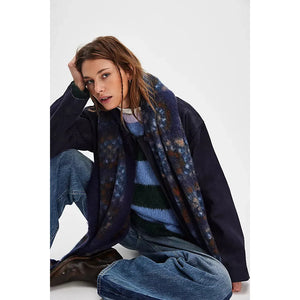 Free People Kaleidiscope Blanket Scarf in Midnight