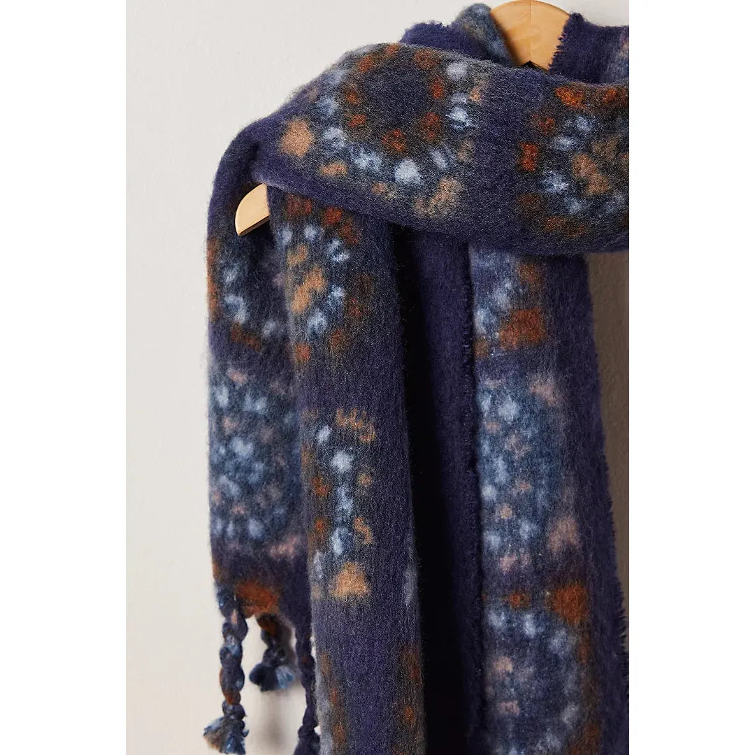 Free People Kaleidiscope Blanket Scarf in Midnight