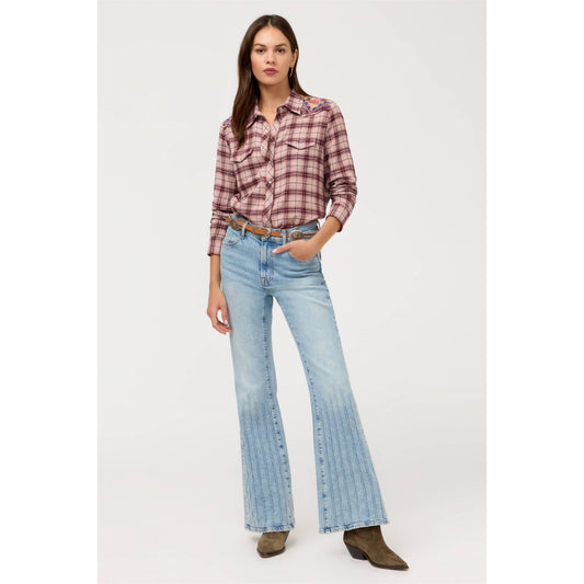 Johnny Was Isadora Western Plaid Shirt