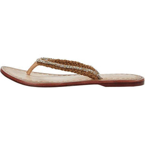 Free People Menorca Sandal in Tan & White