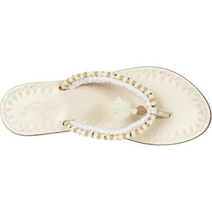 Free People Menorca Sandal in Tan & White