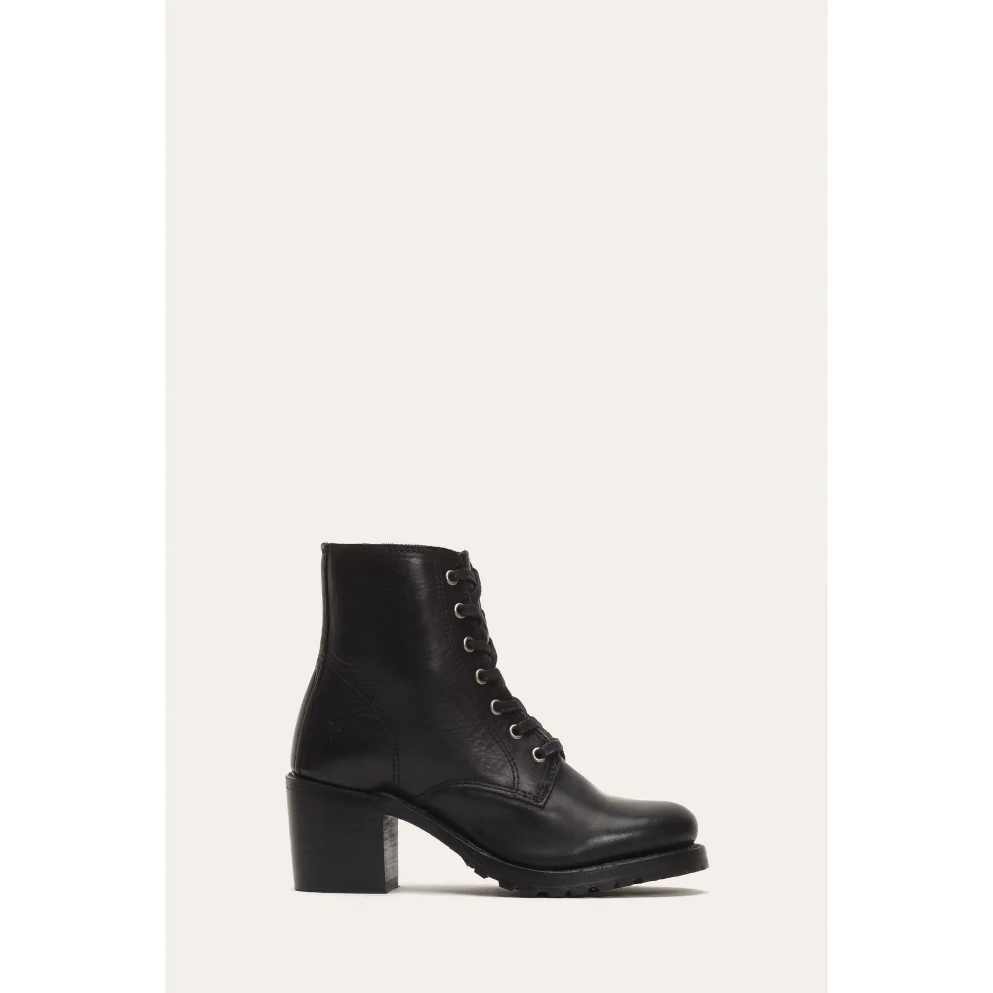 Frye Sabrina 6G Lace Up Boot in Black