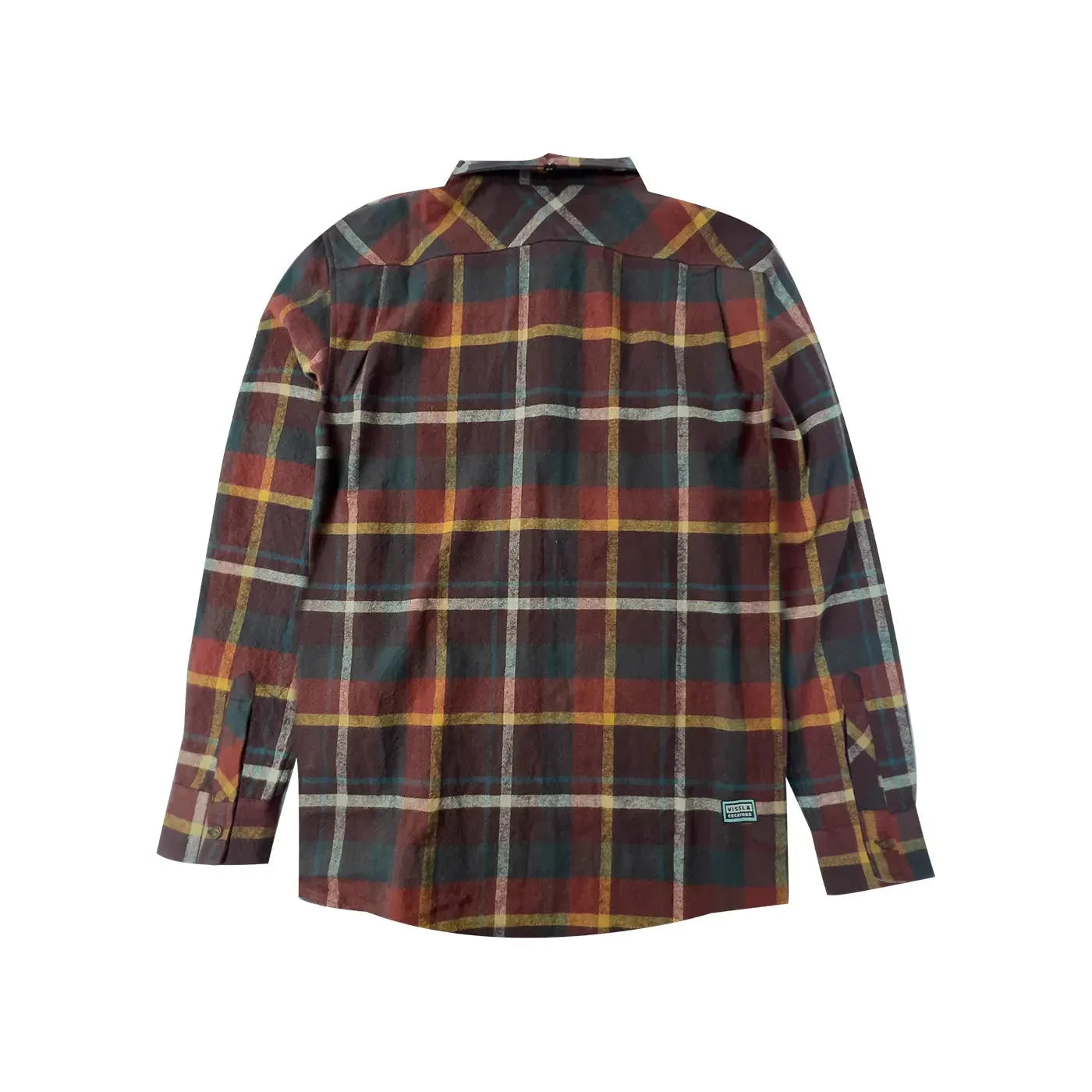 VISSLA Men's Creators Eco Flannel LS in Fired Brick