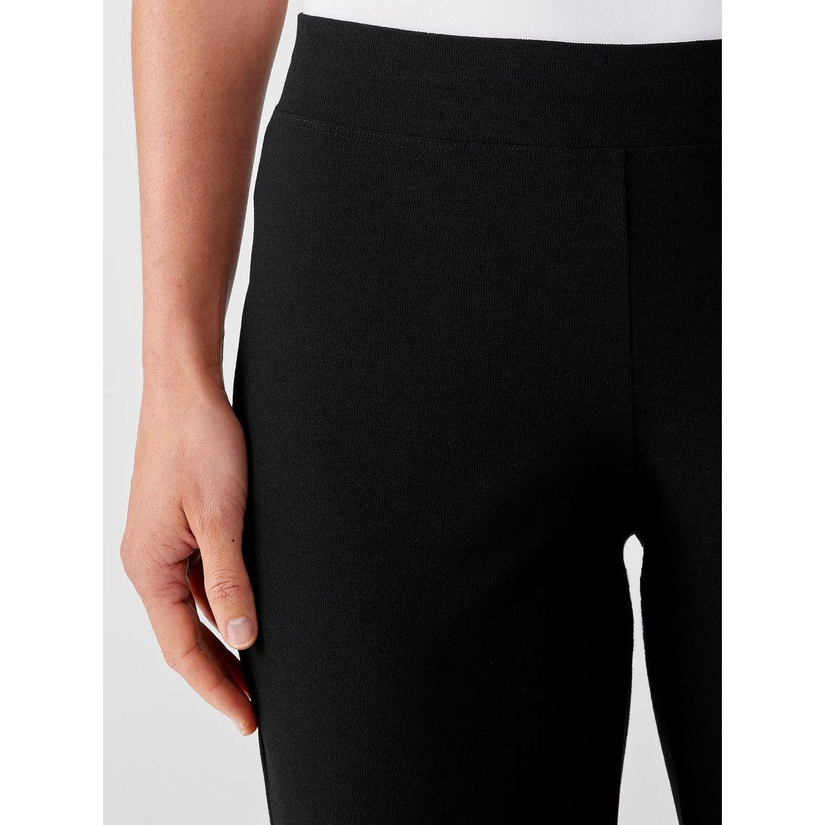 Eileen Fisher Washable Stretch Crepe Pant in Black