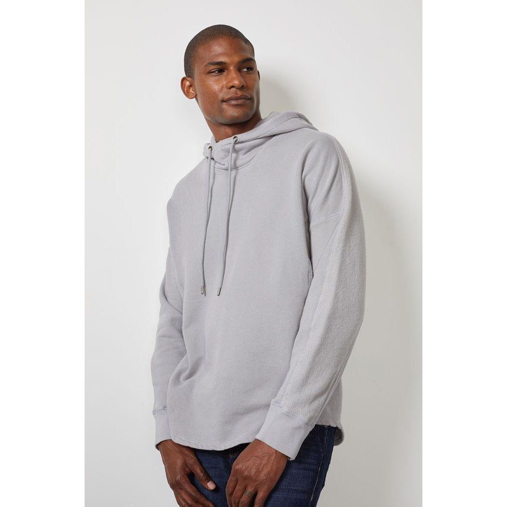 Velvetmen Lukas Organic Fleece Hoodie in Algae