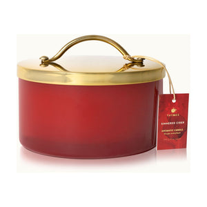 Thymes Simmered Cider Harvest Red 4 Wick Candle